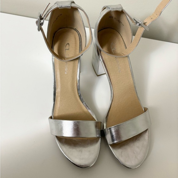 Chinese Laundry Jody block heel sandal silver size 9.5 women’s - Picture 3 of 7